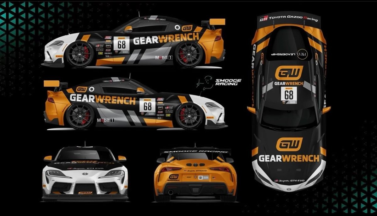 Next week's machine is looking MEAN! 

#TylerGonzalez / #TylerGonzalezRacing / #GT4America / #PirelliGT4America / @smoogeracing / @gearwrenchtools / @gt4america