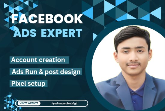 I will help your business with Facebook Ads ✅📢

#FacebookAds
#FacebookMarketing
#SocialMediaAdvertising
#DigitalMarketing
#ReachMoreCustomers
#GrowYourBusiness