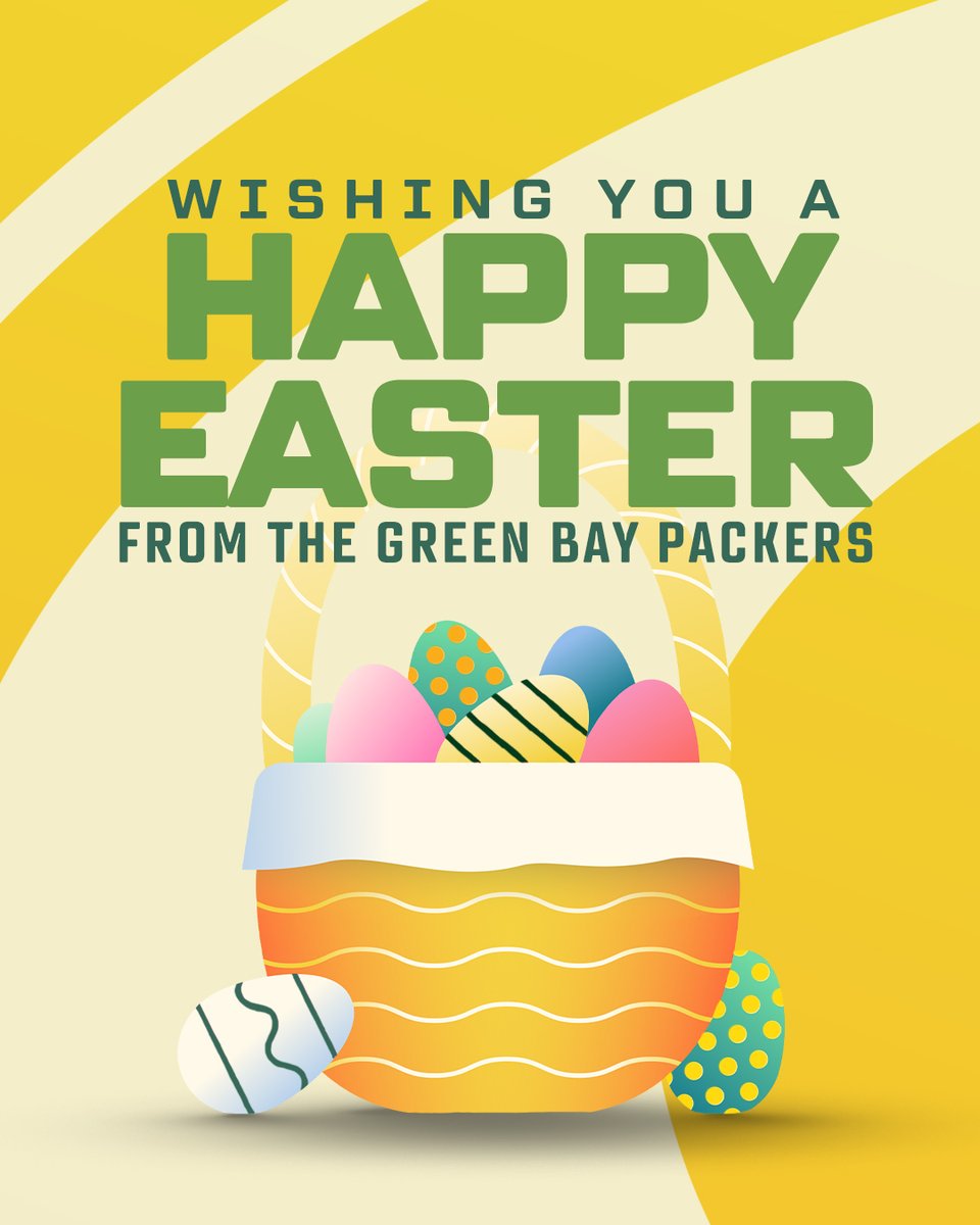Happy Easter from the Green Bay #Packers! 🐰💐