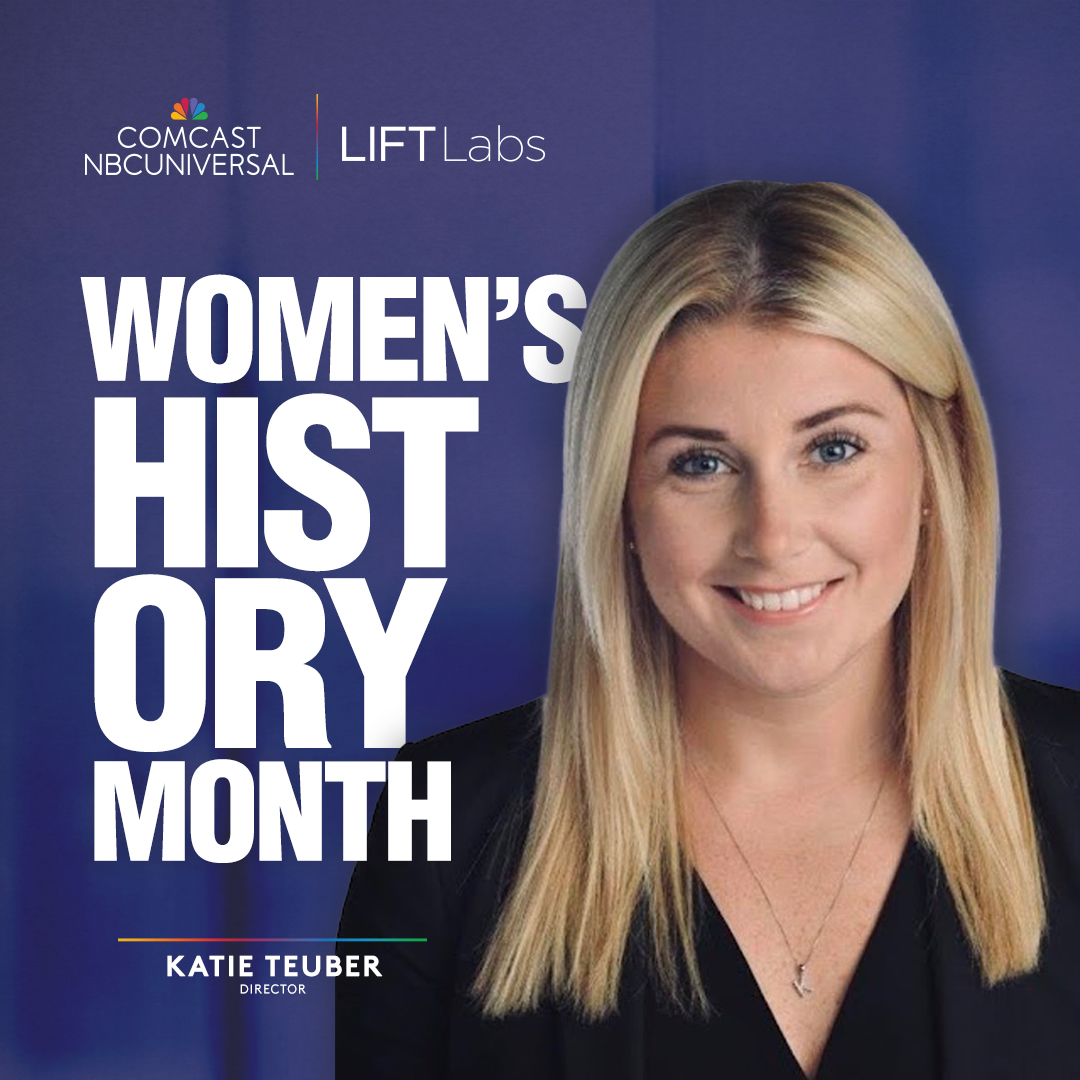 Meet Katie Teuber, Director of Startup Engagement at Comcast NBCUniversal LIFT Labs. 🌸 👑 Katie shapes and tests impactful opportunities sourced from the LIFT Labs Accelerator. Learn more about Katie today. ⬇️ #LIFTLabs #WomensHistoryMonth lift.comcast.com/about