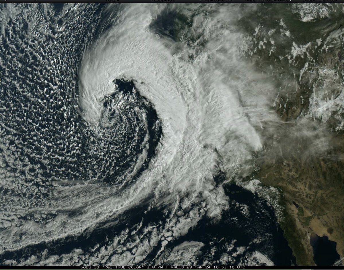 Now that's a beautiful storm for any time of the year but especially for late March! Get ready for more fresh snowfall <a href="/MammothMountain/">MammothMountain</a> &amp; SoCal resorts!