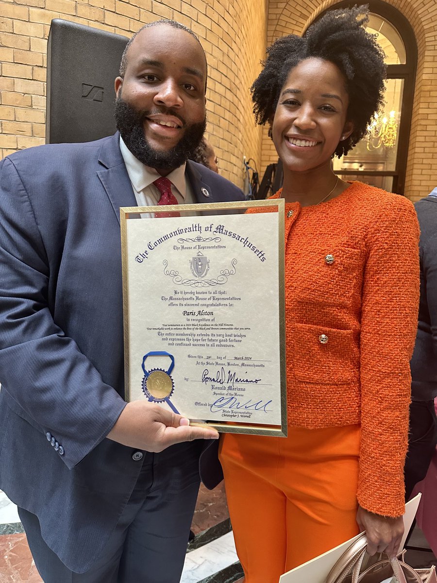 Congratulations to ⁦⁦@GBHNews⁩ host ⁦@BonjourParis_⁩, honored today by the Massachusetts Black & Latino Legislative Caucus for excellence in service to her community. #masspoli ⁦@phillipWGBH⁩