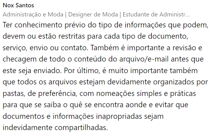 noxstudying's tweet photo. Dicas que respondi no LinkedIn - nº 1:

Como você pode evitar o compartilhamento acidental de informações confidenciais em sua organização? https://t.co/DwNXDXI7wt
