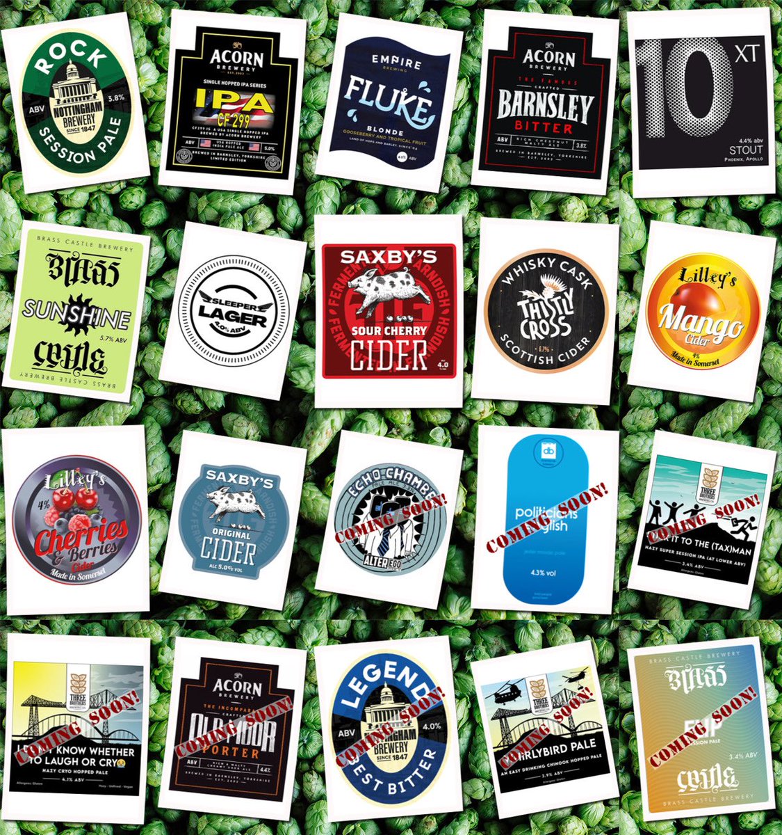 beer_under's tweet photo. On the bar today!
Beer Board: https://t.co/dPp4Sq3EGi
@NottmBrewery @AcornBrewery @empirebrewinguk @xtbrew @BrassCastleBeer @lordsbrewing @saxbyscider @ThistlyCross @lilleyscider 
#RealAleFinder https://t.co/gV3vQwCttm