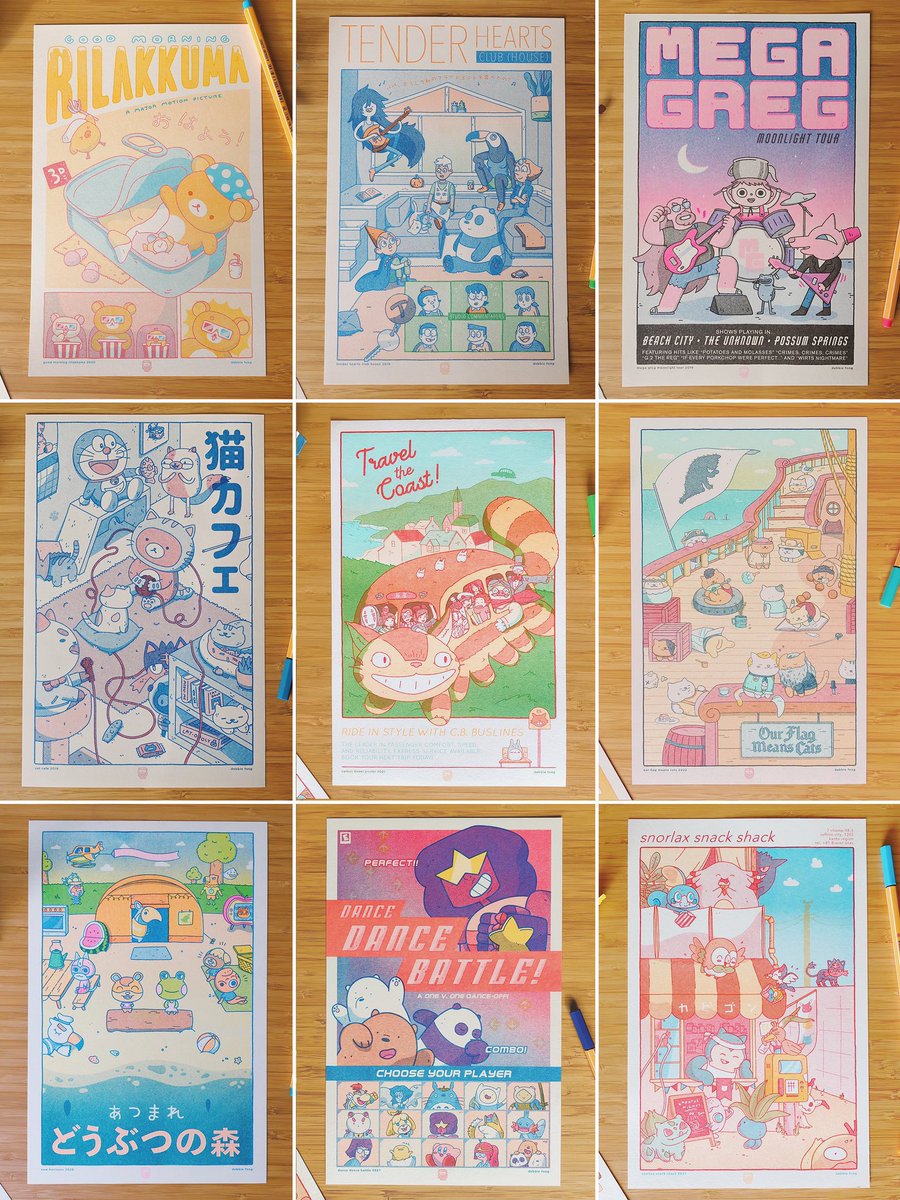 It’s my 34th birthday today so, in keeping with tradition, I’m doing a riso print giveaway! RT and follow to win any one of my prints (see more options in my shop) 🎏✨ 

Ends 3/31 at 10PM EST ✌️ US only please!