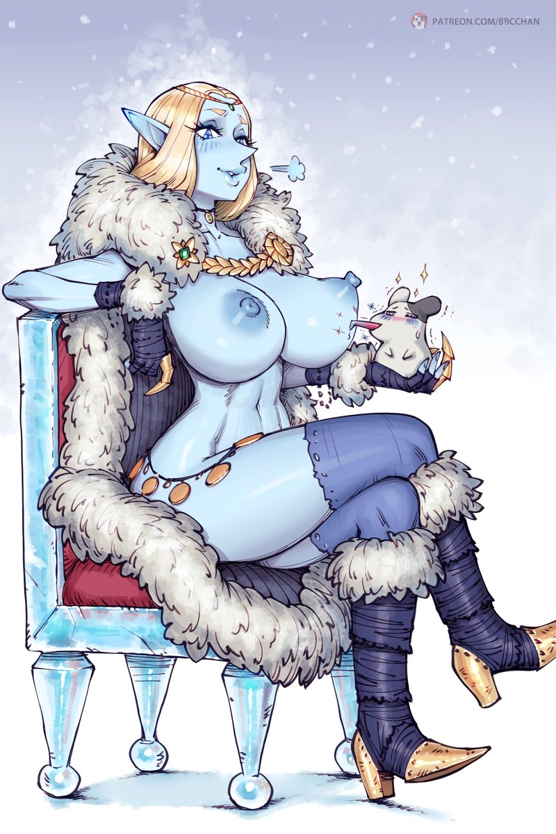 For @theMultiBro, featuring their frost elf OC Queen Eira.