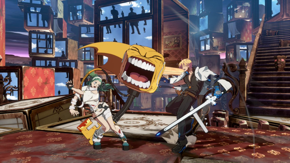 Ashi_Vrchat's tweet photo. This is unironically the best mod that guilty gear strive will ever see i do not care what you say, this is peak ABA https://t.co/96HQk0dGCf