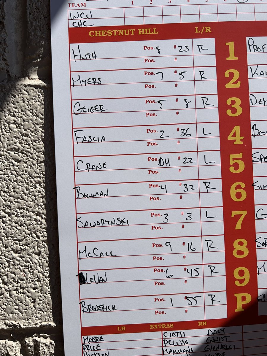 CHCBaseball's tweet photo. The boys are back in town. Game 1 lineup vs. West Chester
#GOGRIFFS #DAY1 #PACKTHESTELL https://t.co/b03hkQdYnM