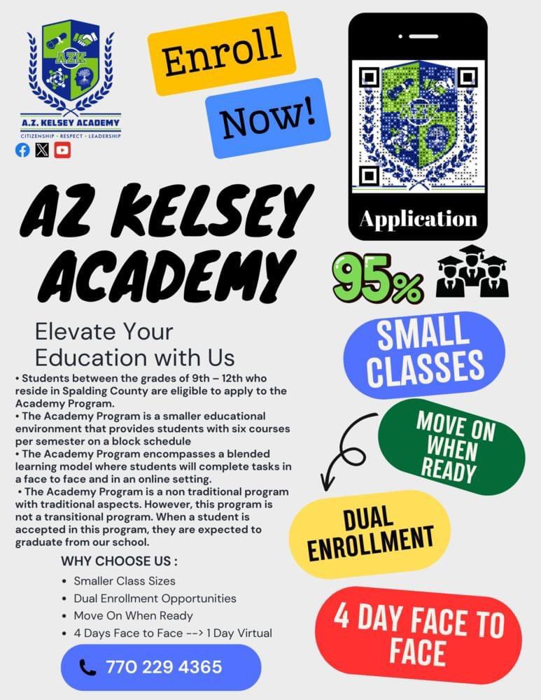 Now accepting applications to The Academy at AZK! We have 20 seats available for all incoming 9th graders! We have some seats available in 10th, 11th, and a few in 12th! Don't delay, apply today! docs.google.com/forms/d/e/1FAI… @AZKStrong @ccolemanleader1