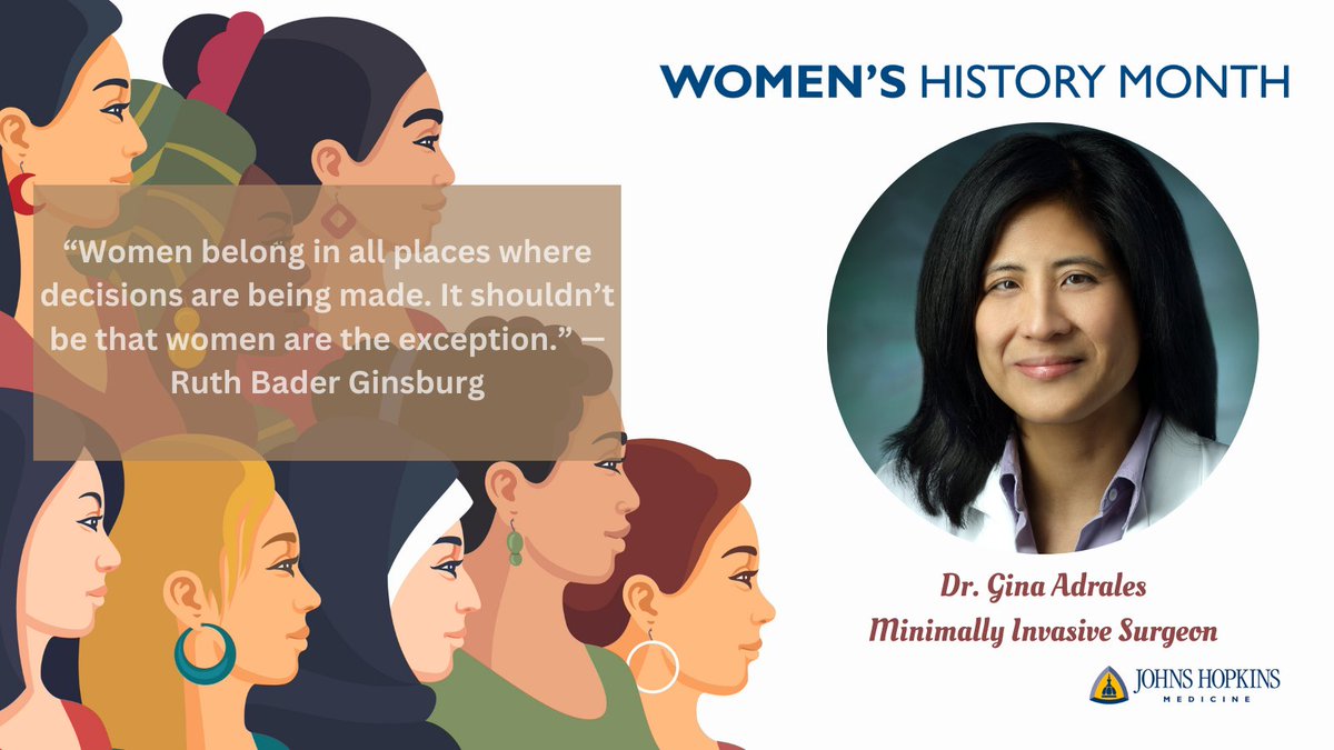 Recognizing some of our amazing female surgeons during #WomensHistoryMonth2024 @AdralesG is the Director of the Division of Minimally Invasive Surgery. Dr. Adrales describes her favorite inspirational quote.