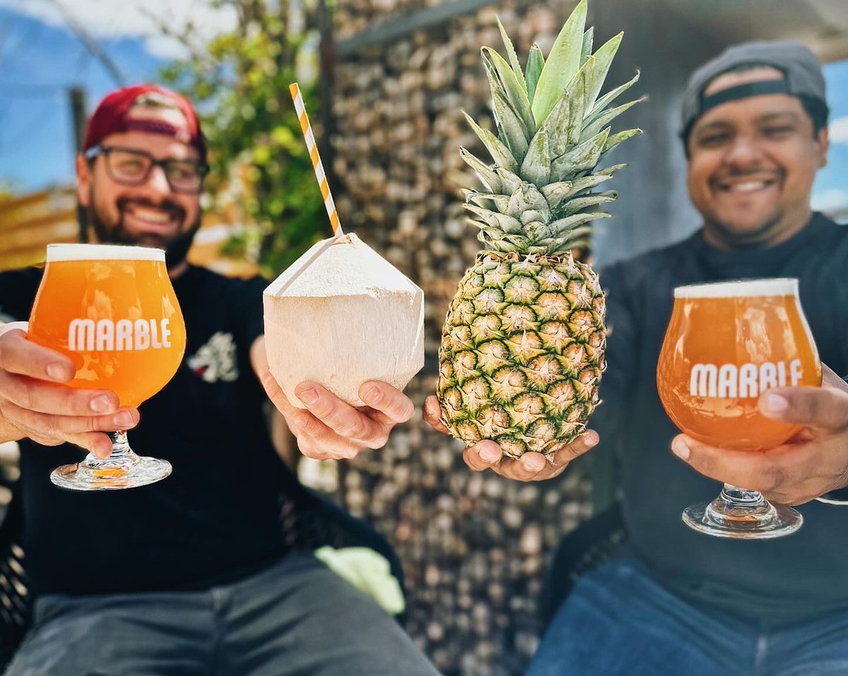 🍍NEW ON TAP 🥥
Pedro’s Pina Colada • Pedro Villegas’s love of “Smoothie Beers” sustains for another year! This iteration is based on the tropical cocktail. With copious amounts of pineapple and coconut, this beer is a taste of paradise.
ABV: 6.5%

Now available at all taprooms.