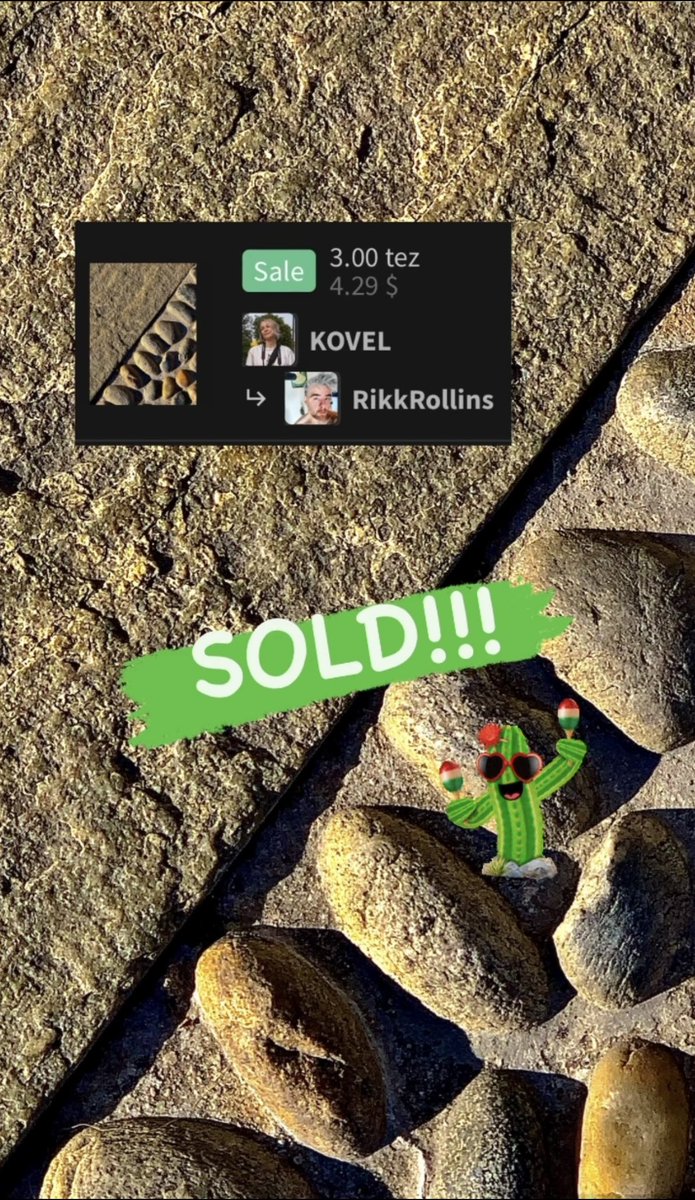 🥳  SOLD  🥳

Thank you so much my dear <a href="/RikkRollins/">RikkRollins 🌟#EterniaNFTs</a> 🤩

I am so grateful that you appreciated my work and decided to purchase it!!! 🤗🤗🤗

14/15
3 XTZ

objkt.com/tokens/KT1VbwY…
#CollectingTogether #NFTCollection #TezosNFTs