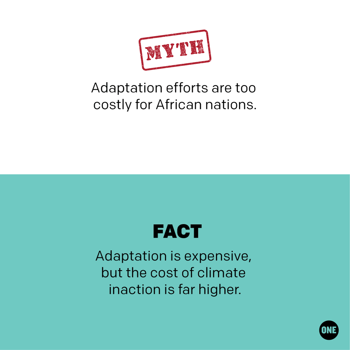 The myth vs. reality. 🤨 Help us fight misinformation about climate change and Africa — share this post.