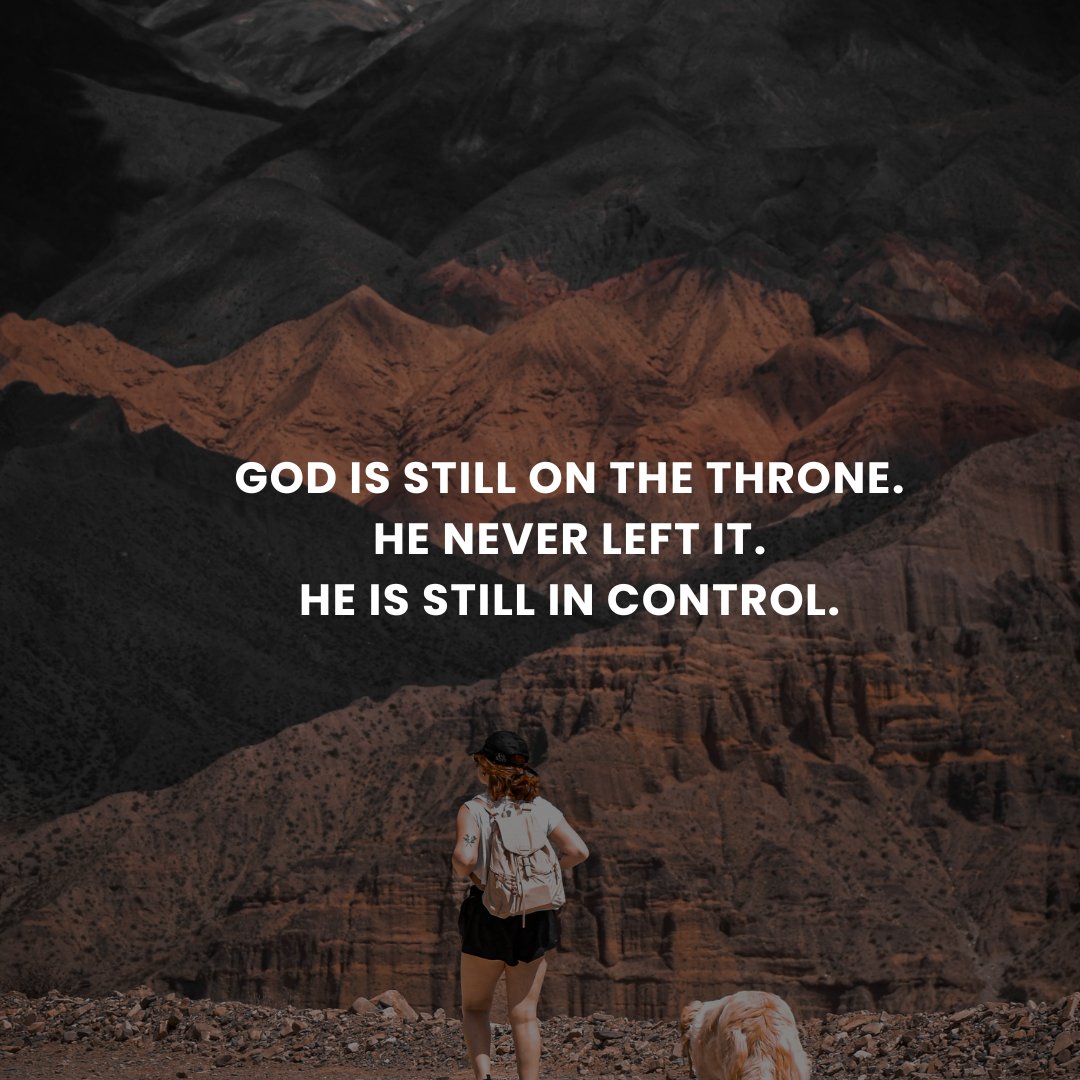 HolyReadsapp's tweet photo. God is still on the throne. He never left it. He is still in control.
#HolyReads #Bible #Summary #Summaries #Christiansummary #ChristianAuthor #Christianauthours #ChristianBook #Book #Author #Summary #Church #Bible #Christianwriter #Christianwriters #Writer #Books #Read https://t.co/PhhyRI3QiN