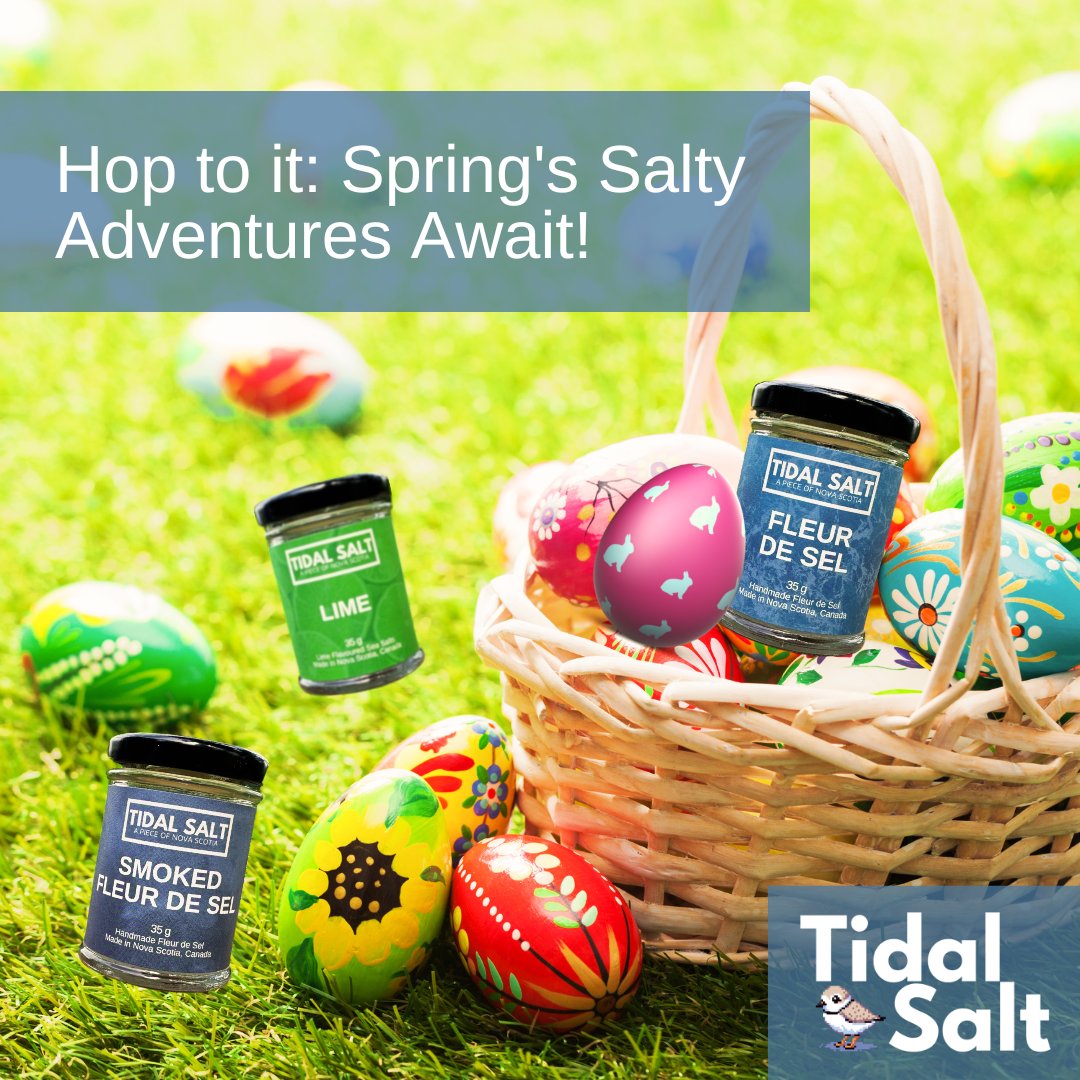 Site-wide sale!🐰 Hippity hoppity into flavour the Spring! Use code BUNNYSALT15 for 15% off your order on top of the sale prices on a selection of our products. Ready to #tastethetides? 🌊#novascotia #canada #fleurdesel