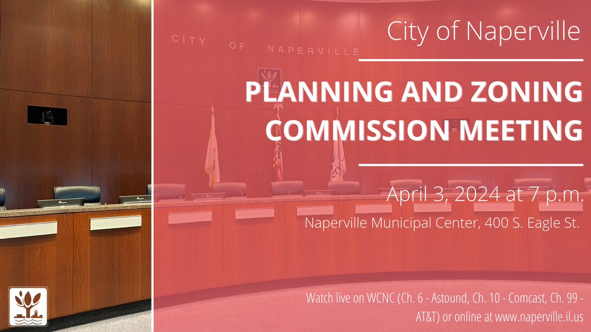 The next Planning and Zoning Commission meeting is scheduled for 7 p.m. on Wednesday, April 3, at the Municipal Center. You can view the agenda here: ow.ly/kJuI50R52CV