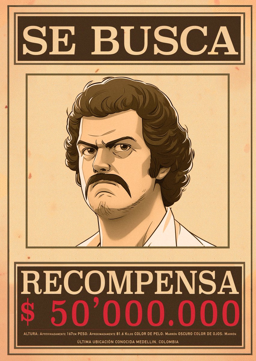 Dear Agents ... 𝔶 𝔅𝔞𝔫𝔡𝔦𝔱𝔬𝔰 ... 

The 𝔥𝔲𝔫𝔱 for Pablo Escobar begins 𝔏𝔲𝔫𝔢𝔰. 

Find him and get rewarded💰