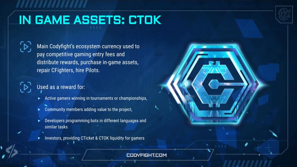 🪙 Play, earn, and dominate with $CTOK Engage in a balanced ecosystem where earning & exchanging assets is seamless. Explore tokenomics that power a $20M project with 127 billion $CTOK in circulation! Dive deeper: codyfight.gitbook.io/white-paper/to…