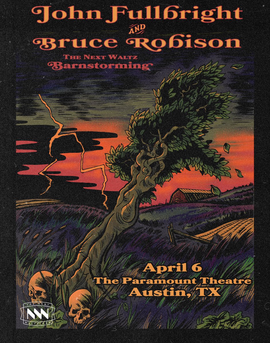 A week away from kicking off The Next Waltz Barnstorming in Kerrville and Austin with @brucerobison & @johnrfullbright! @tonykamelmusic opens! Get tickets here: thenextwaltzbarnstorming.fanlink.tv/johnfullbright…