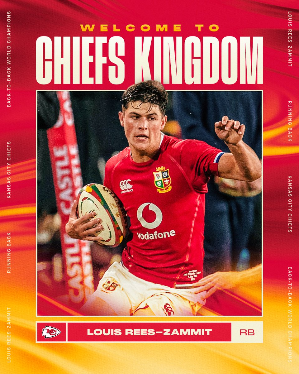 Rees-Lightning has arrived ⚡ Help us officially welcome @LouisReesZammit to Chiefs Kingdom!