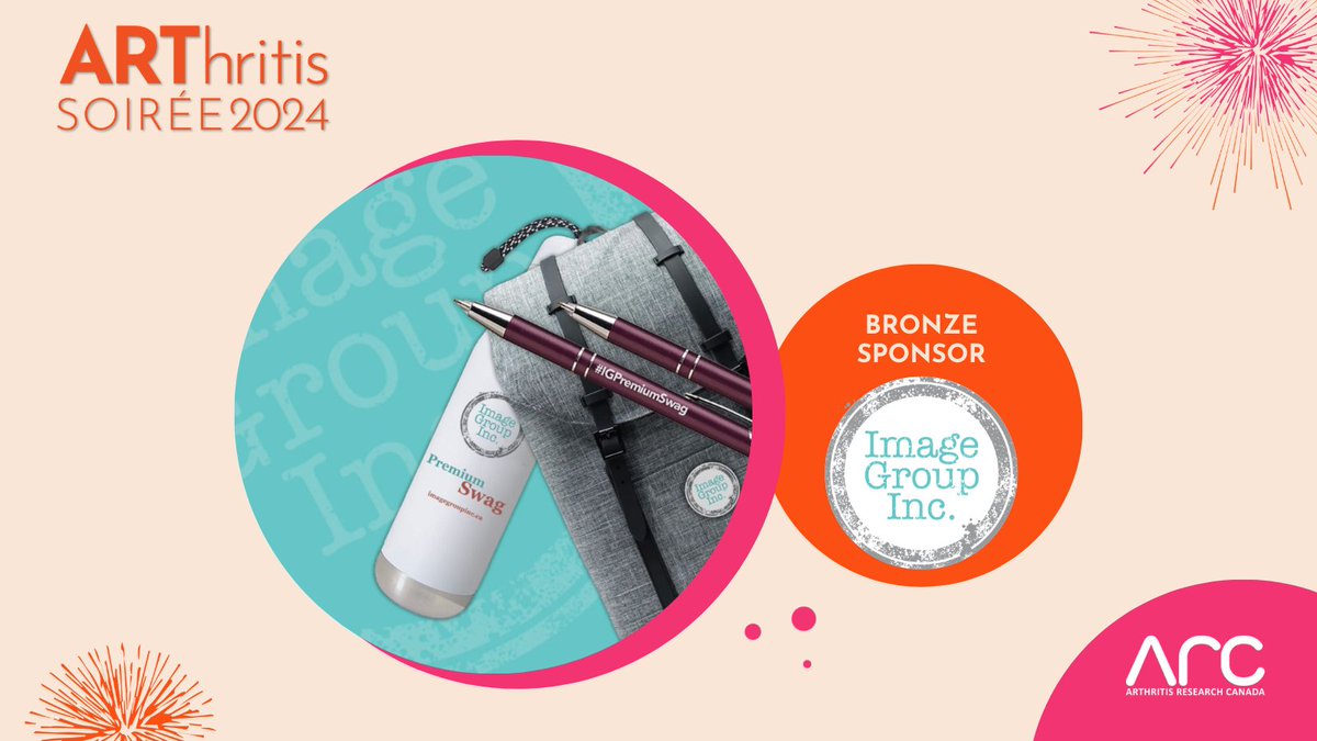 Arthritis_ARC's tweet image. We’re grateful for @imagegroupinc and their ongoing support of our annual ARThritis Soirée. Thank you for helping @Arthritis_ARC continue to drive vital #ArthritisResearch 

Buy Early Bird Tickets: arthritisresearch.ca/arthritis-soir…