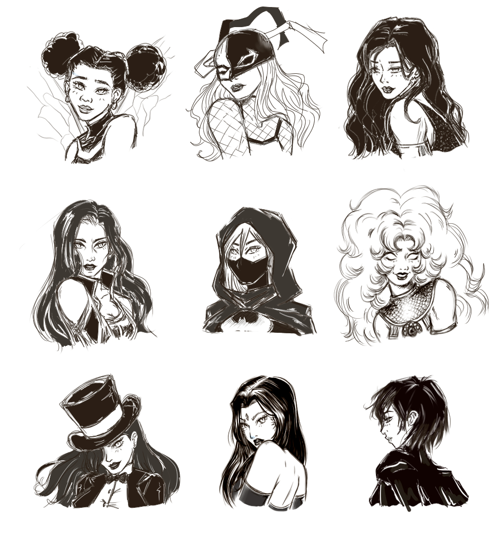 #bumblebee
#ravager
#donnatroy 
#taliaalghul
#stephaniebrown
#starfire 
#zatanna
#raven
#cassandracain