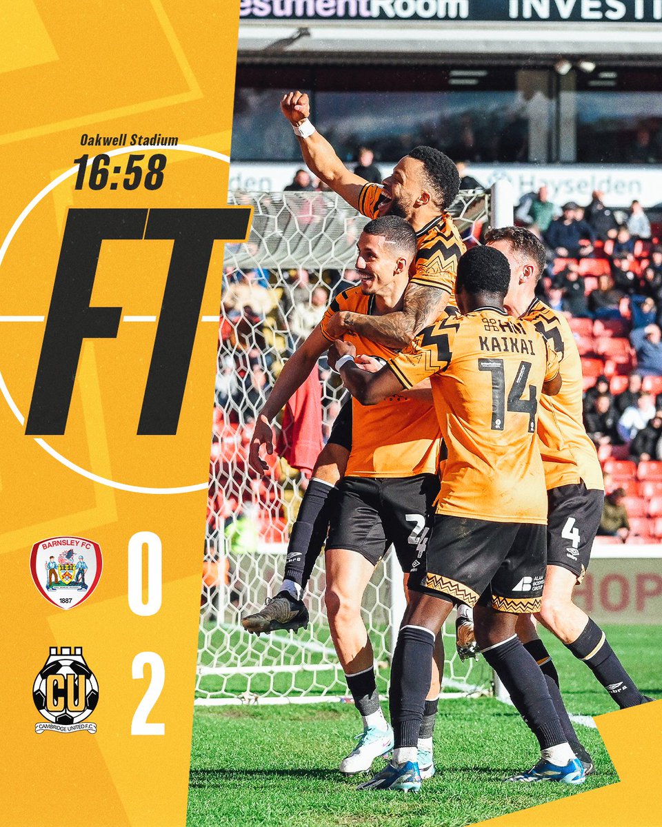 CambridgeUtdFC's tweet photo. UP THE UUUUUU'S!!! 🔥

GET IN!

#CamUTD | 🔴 0-2 🟡 | FT https://t.co/yfTSTnHoHo