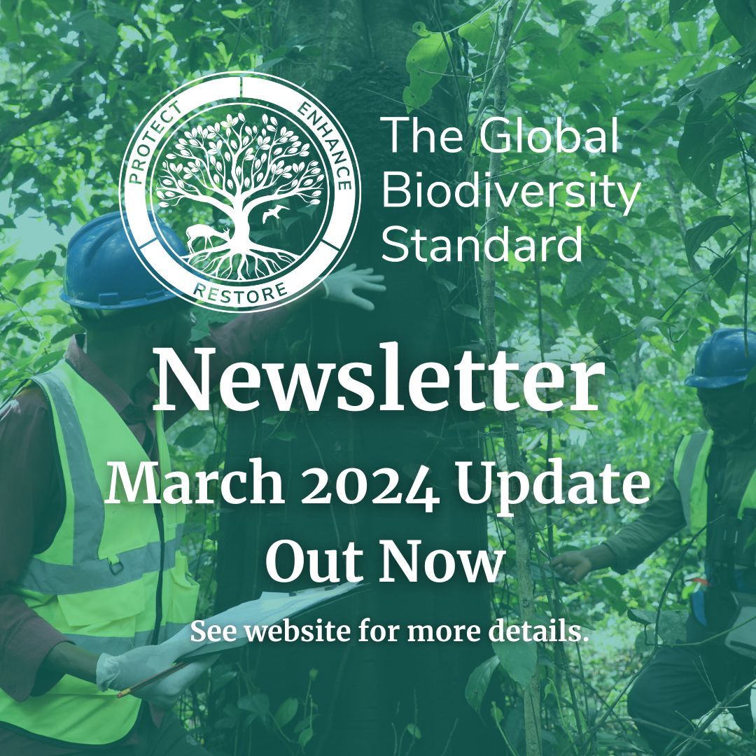 The latest newsletter update for The Global Biodiversity Standard was sent out earlier this week. It is an exciting year for this projects, you can catch up on all updates &amp; find out more about the project on the website now. 
buff.ly/4cyjJAf 
#ConservationProject