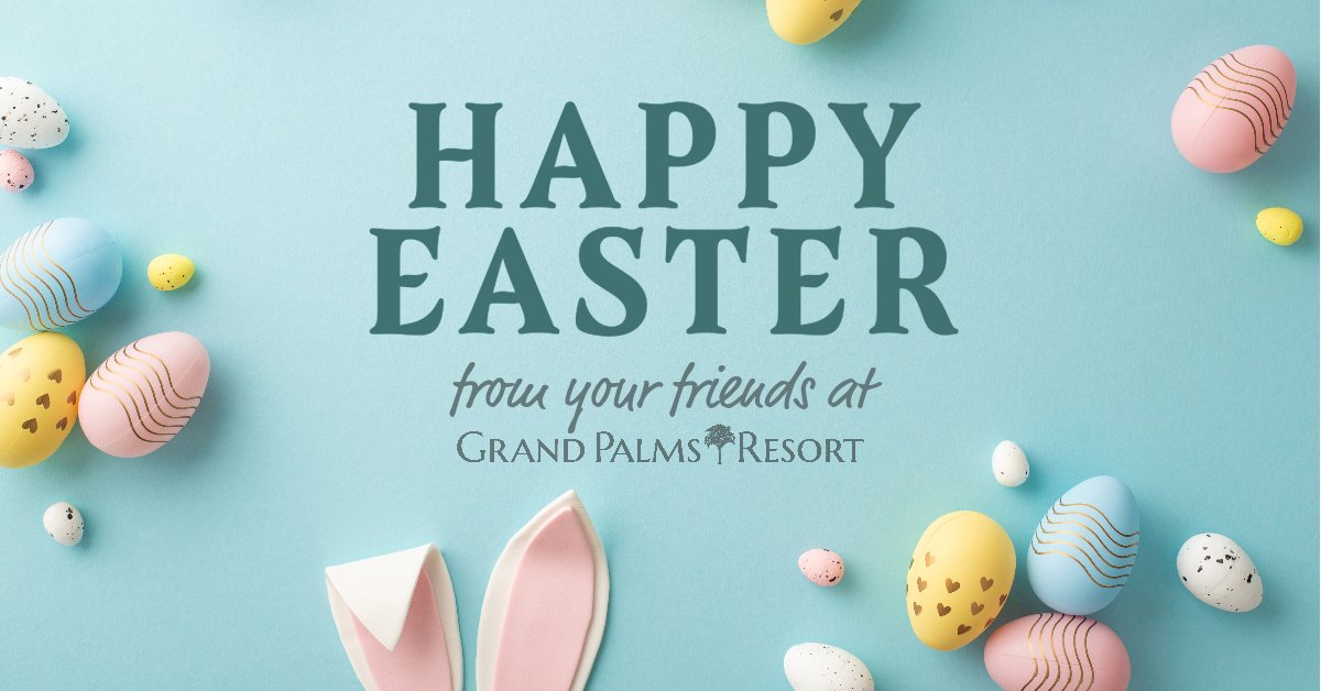 Hoppy Easter from your friends at Grand Palms Resort! 🐇

#grandpalmsresortmb #myrtlebeachvacation #myrtlebeach #vacation #vacay #vacationmode #familyvacations #easter