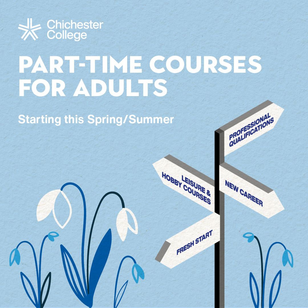 Spring into learning with a part-time course for adults! Upskill in your career, gain a qualification or simply try something new with one of our leisure and hobby courses. Find out more: orlo.uk/gTXDS #MadeAtChiCollege