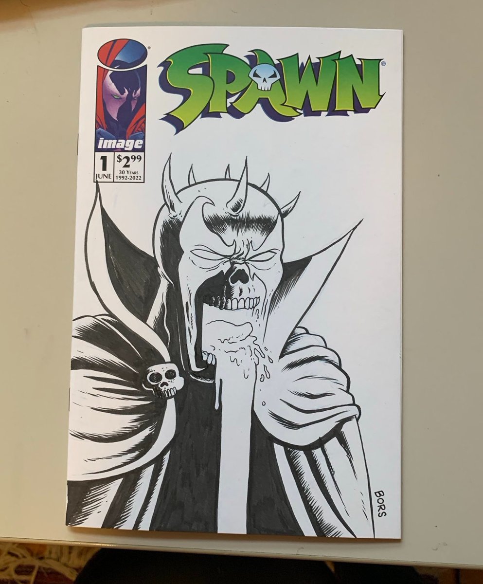 I contributed a Spawn cover to this charity auction