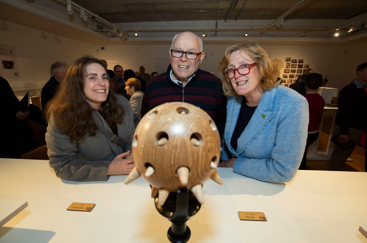 We had an amazing launch day yesterday for 'Turning Turns 40'! Thank you to all involved! All about woodturning, this wonderful exhibition is at the museum until May 16th. So why not have a look? 👀 #TurningTurns40 #WoodArt #Limerick #HuntMuseum #IrishWoodturnersGuild