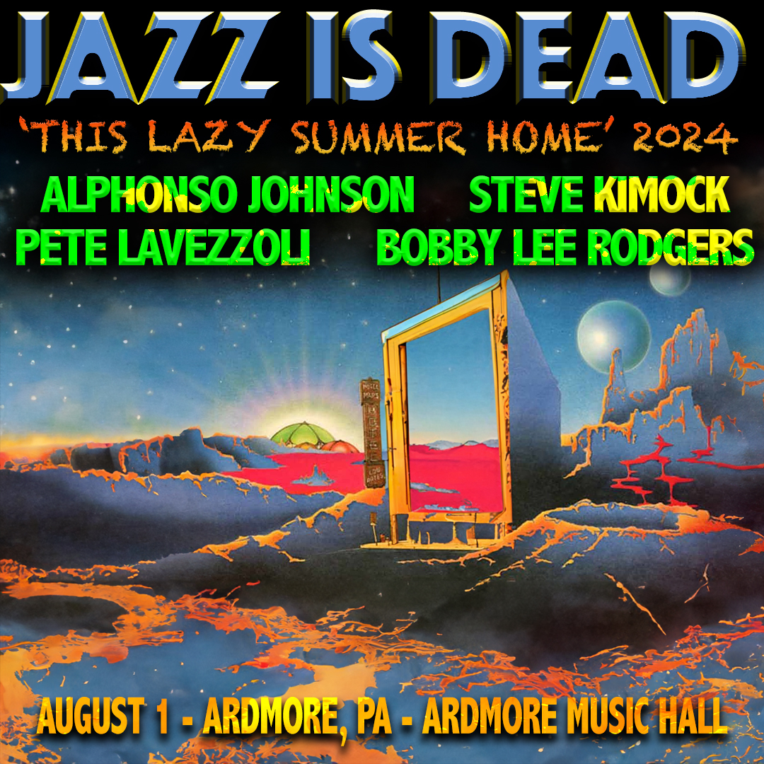 Alphonso Johnson, Steve Kimock, Pete Lavezzoli & Bobby Lee Rodgers lead their Jazz Is Dead project into Philly for a Jerry birthday banger for the books 🏴‍☠️⚡️ 🎟️ bit.ly/JazzIsDead_AMH…