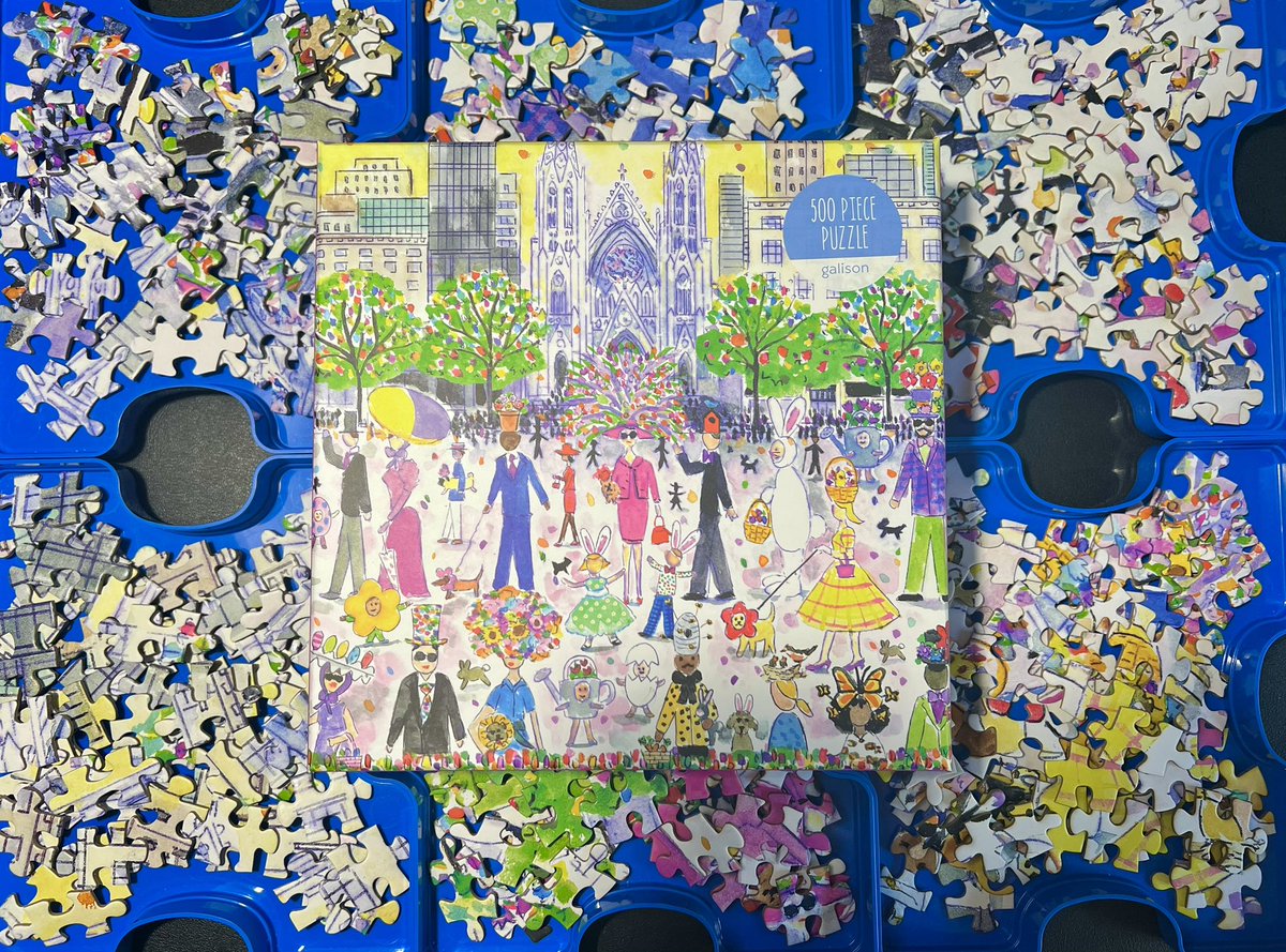 Easter is my favorite holiday and this cute puzzle is from one of my favorite artists! #easter #puzzles #puzzling #artists #EasterBunny #Spring2024 #michaelstorrings