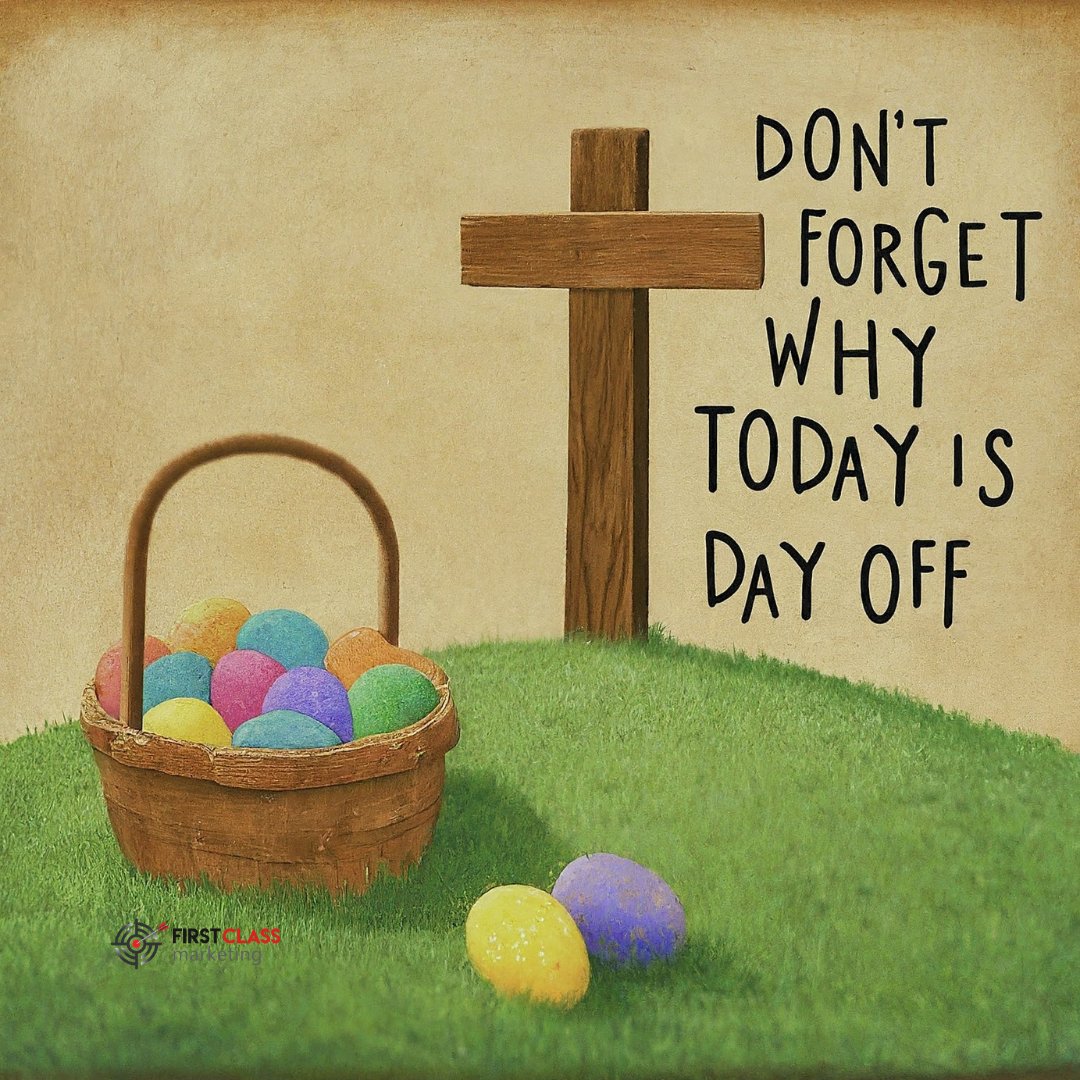 FirstClassmtkg's tweet photo. 29 Mar 2024 08:06 AM
As we go about cherishing the time spent with family, have yourself an eggcellent Easter Long Weekend.
#GoodFriday
#Holiday
#FamilyTime
#Websites #SEO #PPC https://t.co/r8lA0YKDeb