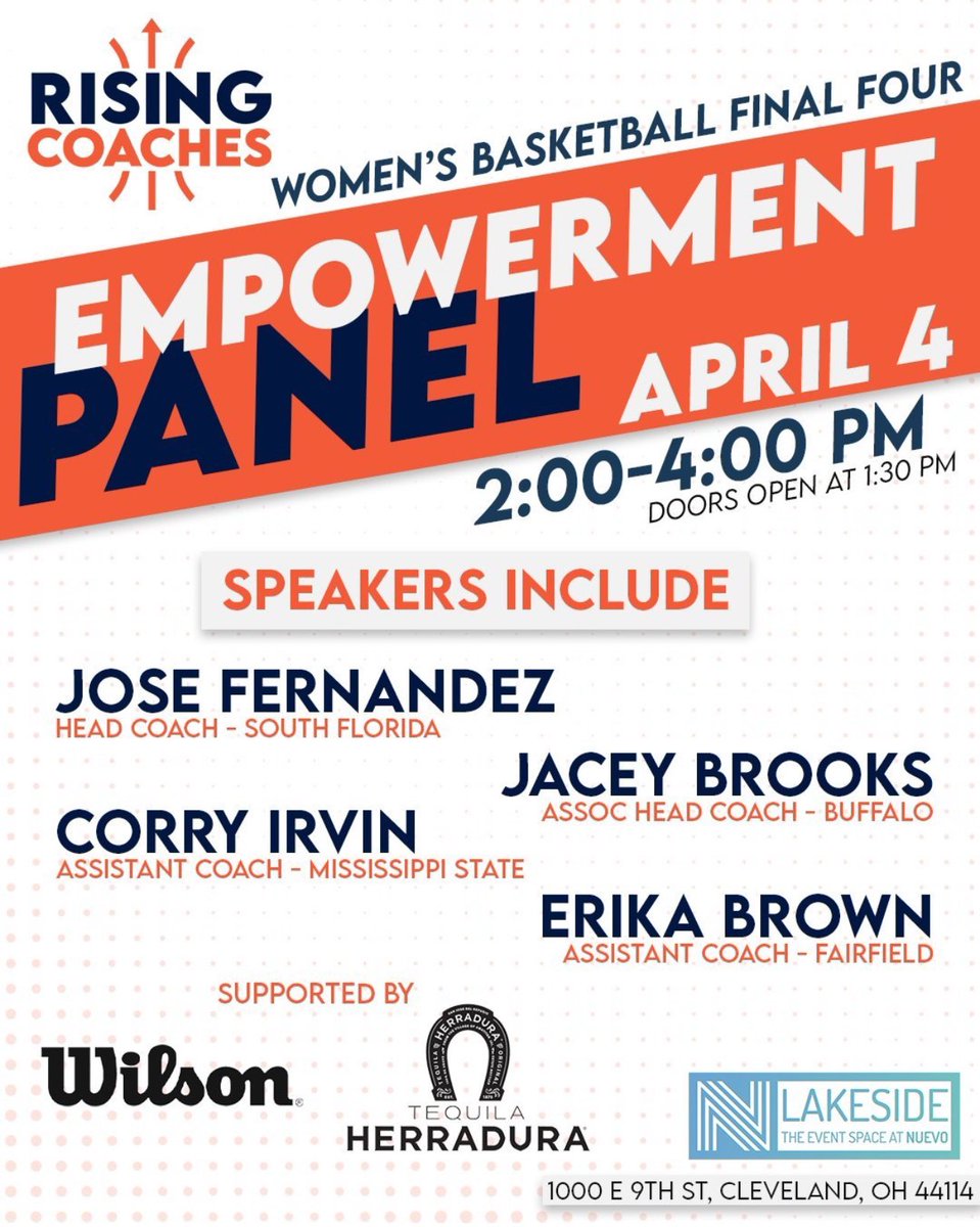 hosting a FREE event with @WilsonBasktball on Thursday, April 4th at 2pm! 💃🏼 come hang & learn from some of the best in the business !!! @CoachJFernandez @Coach_JBrooks @corryne00 @CoachEBrown_ sign up here… bbww.typeform.com/RCWF4