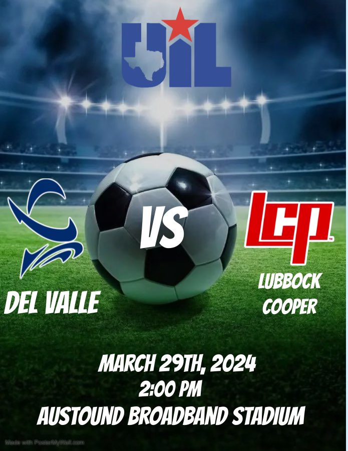 It’s game day!!! Today we will be facing the Lubbock Cooper Pirates in the Area round of the 1-5A UIL Playoffs. Let’s get that W boys!