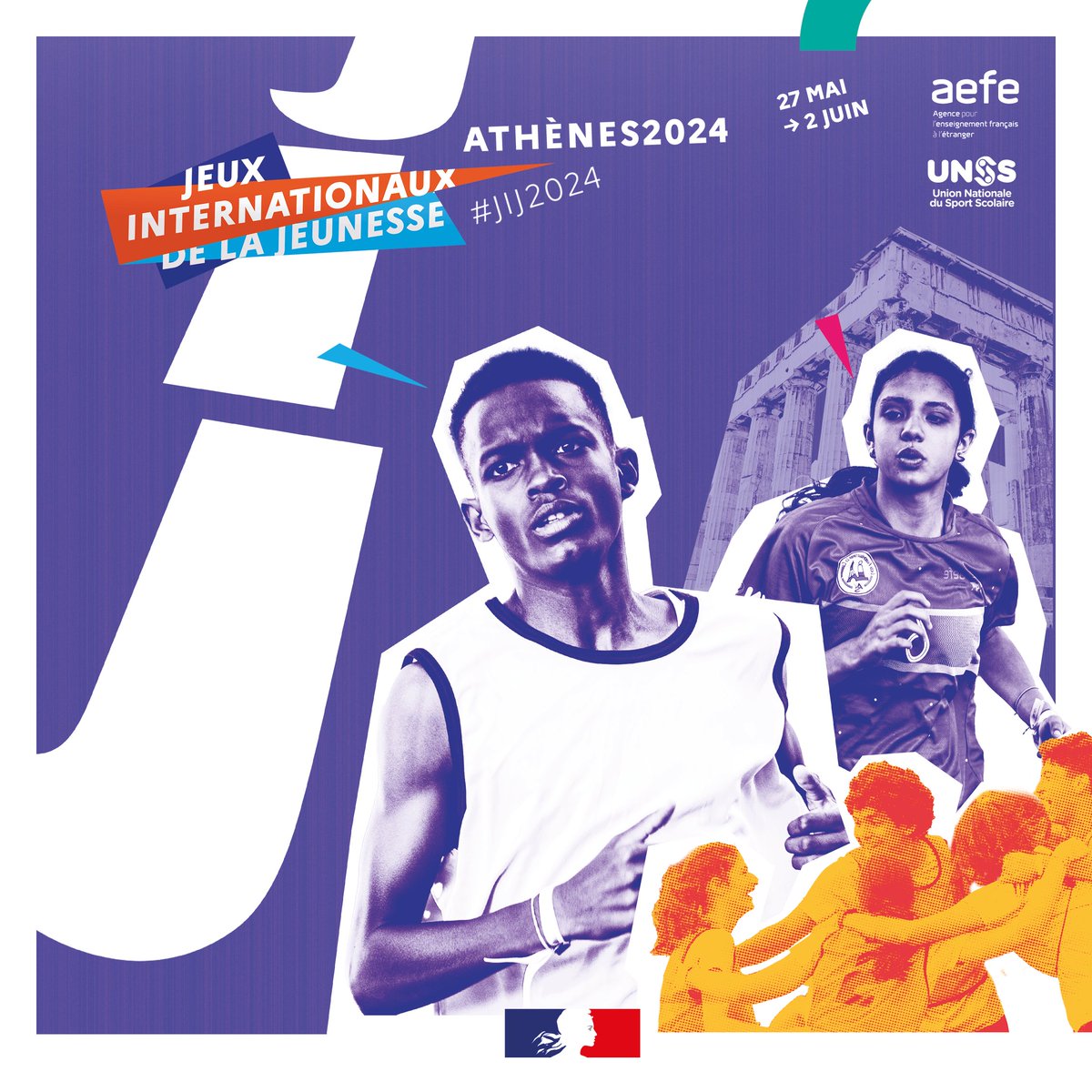 #JIJ2024 🗓️ M-2 🥁 On met fin au suspense ! Voici l’affiche officielle des JIJ 2024 qui sera, cette année plus que jamais, une édition aux couleurs de l’#olympisme 🔥
