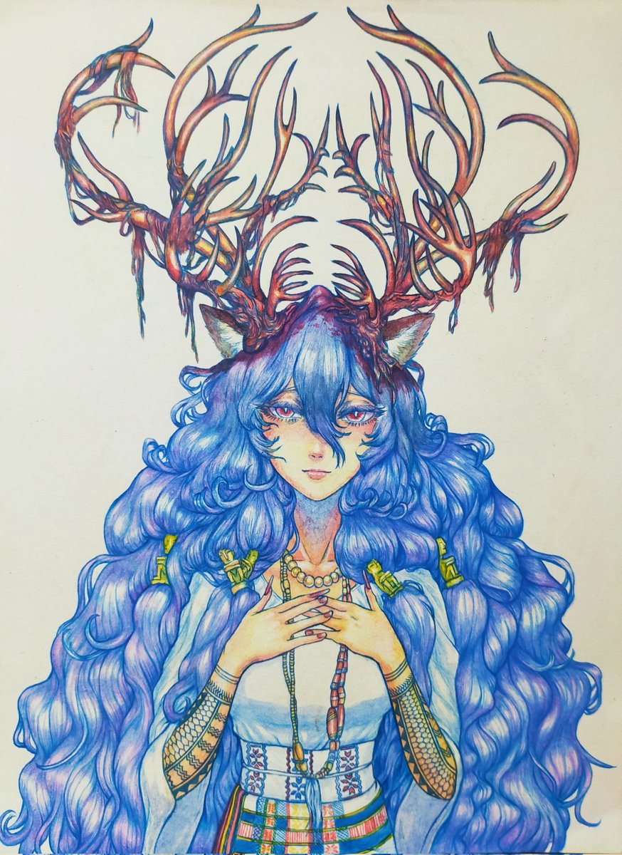 Thatcchi's tweet image. The painting is done ✨💖
Finally I can die—
(I also posted this on my main Instagram account so if you see it somewhere else, let's keep it our little secret 🔫 😉)

#painting #art #traditionalart