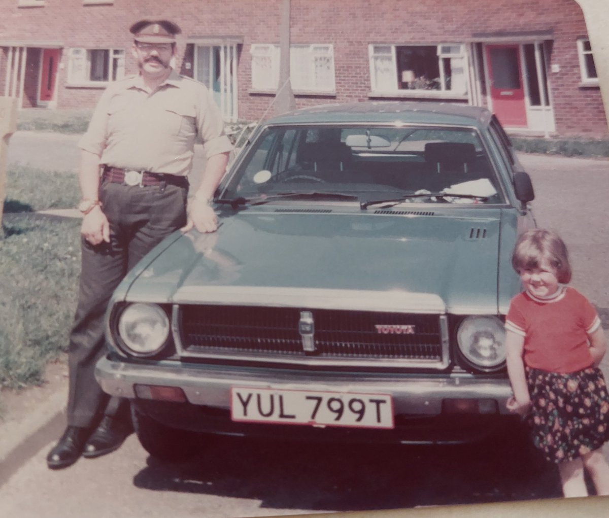 The news that the Army will allow soldiers to grow beards reminded me of dad's gigantic moustache that he sported as there was nothing in the rules about the size of ones moustache! Think the photo is Scunthorpe in maybe 1978, not long before we went back to Germany.