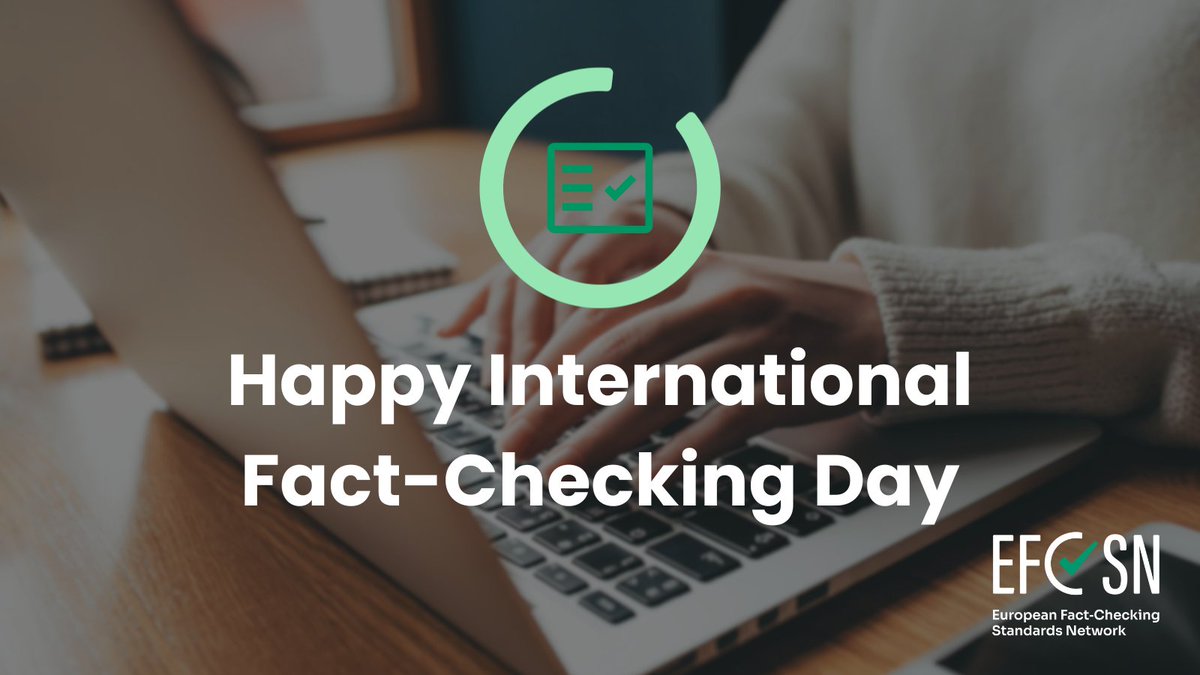Happy International Fact-Checking Day! 🌍 Thank you to all fact-checkers out there for your hard work! We're proud to support the fact-checking community across Europe. See some of the amazing work our members do at elections24.efcsn.com #FactsMatter #FactCheckingDay