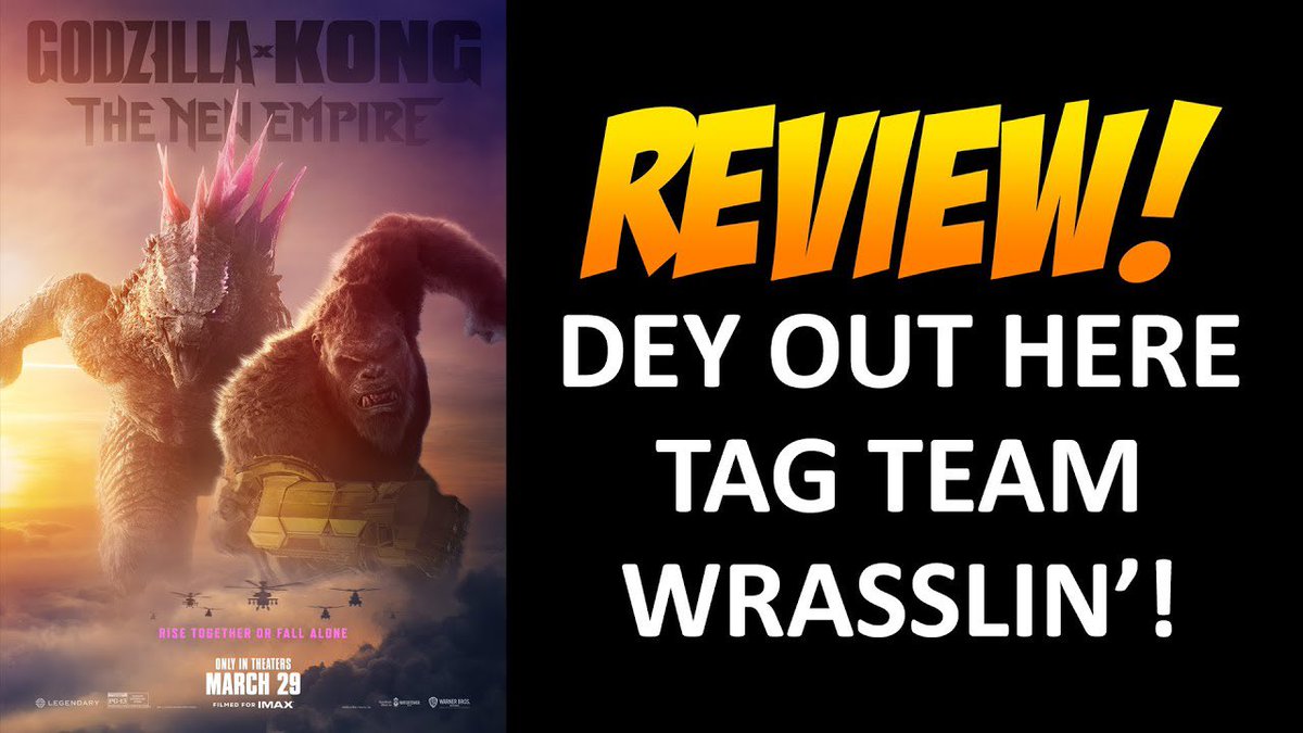 youtu.be/kLA5Au3HFMc?si… 
Godzilla x Kong review! 
🤯🤯🤯🤯🤯🤯🤯🤯
#GodzillaxKongTheNewEmpire #GodzillaXKong #kaiju #Godzilla #Kong #kingkong