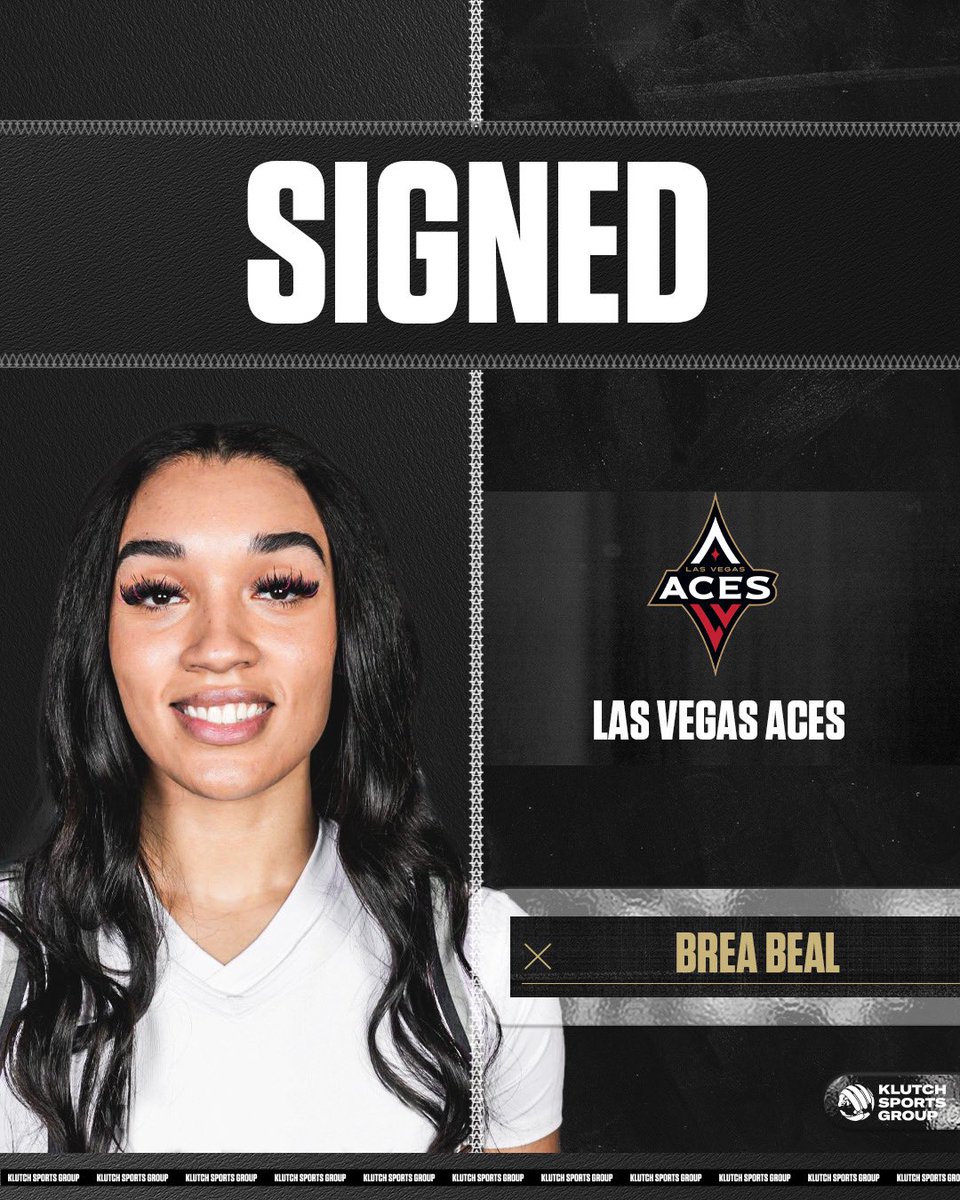 Congrats @QueenBrea_1 on signing with the @LVAces!