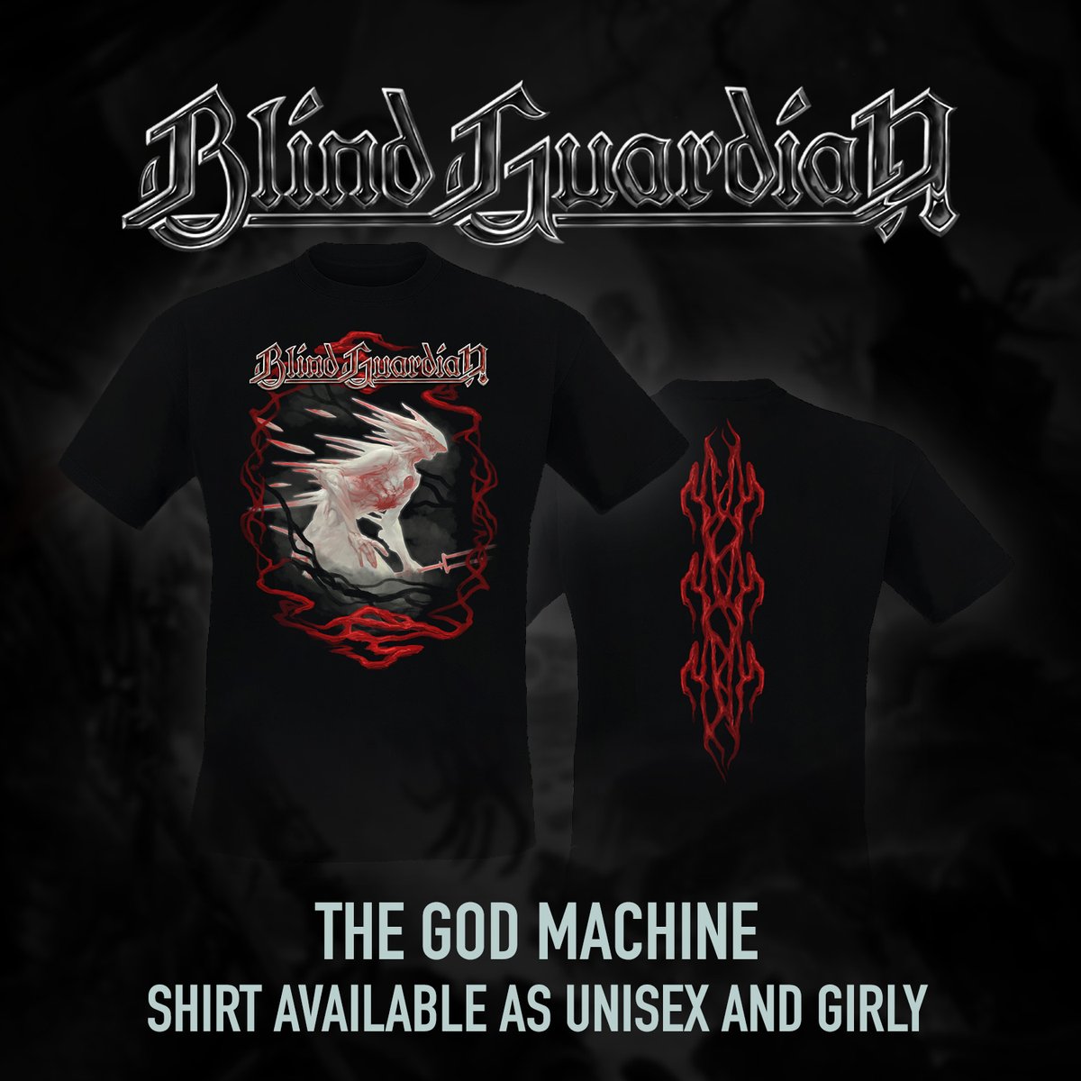 blind_guardian's tweet photo. You can find our "Roots"-The God Machine-Shirt in our EU-Shop: As an unisex and girly edition!
It is also now available as a Tour 2023 shirt, as well as other motifs. Be sure to check them out!
➡️ https://t.co/hH8C5d2czv

#blindguardian #thegodmachine #blindguardianEU https://t.co/qENukjDUpe