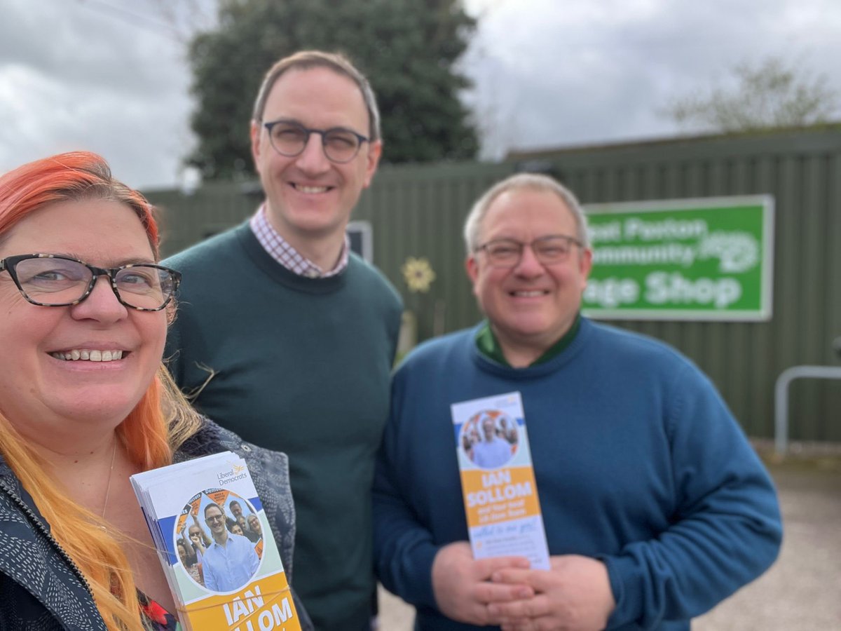 Lovely out in Great Paxton today with Lib Dem candidate for Police and Crime Commissioner, Edna Murphy. ☀️ Lots of good conversations on the doorstep today, with people looking to the Lib Dems for change here in St Neots & Mid Cambridgeshire. 🔸🔶🔸