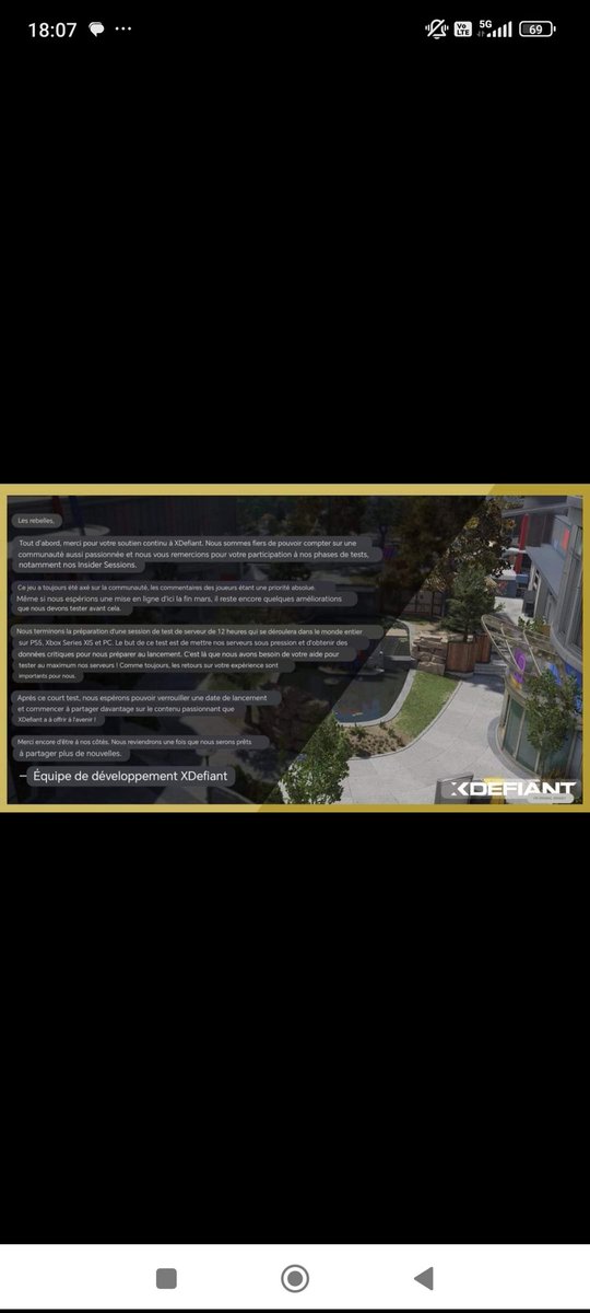 Test en approche de xdefiant et potentiellement une date de sortie après ce test ont approche du lancement vivement et hâte j'espère que sa sera top !!! @xdefiantfra <a href="/PlayXDefiant/">XDefiant</a> <a href="/PixelsofMark/">Mark Rubin</a> <a href="/UbisoftFR/">Ubisoft FR 🇫🇷</a>  <a href="/Ubisoft/">Ubisoft</a> <a href="/exomadaratv/">ExoMadara</a>  @KopMaxime  <a href="/AymenZeRRR/">Aymen 🇵🇸</a>