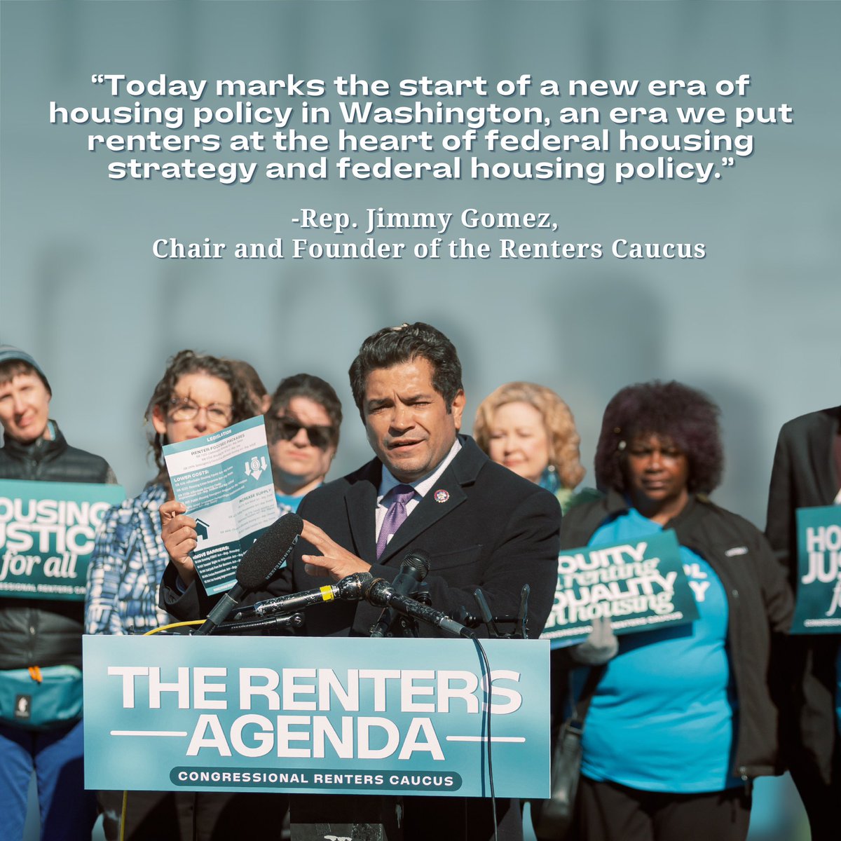 Let's break down the first-ever #RentersAgenda 🏡 This agenda is not a wish list—it’s a blueprint for addressing the rent burden exacerbating the country's housing crisis. The #RentersCaucus is getting to work and fighting for real financial relief for our renters. 💪