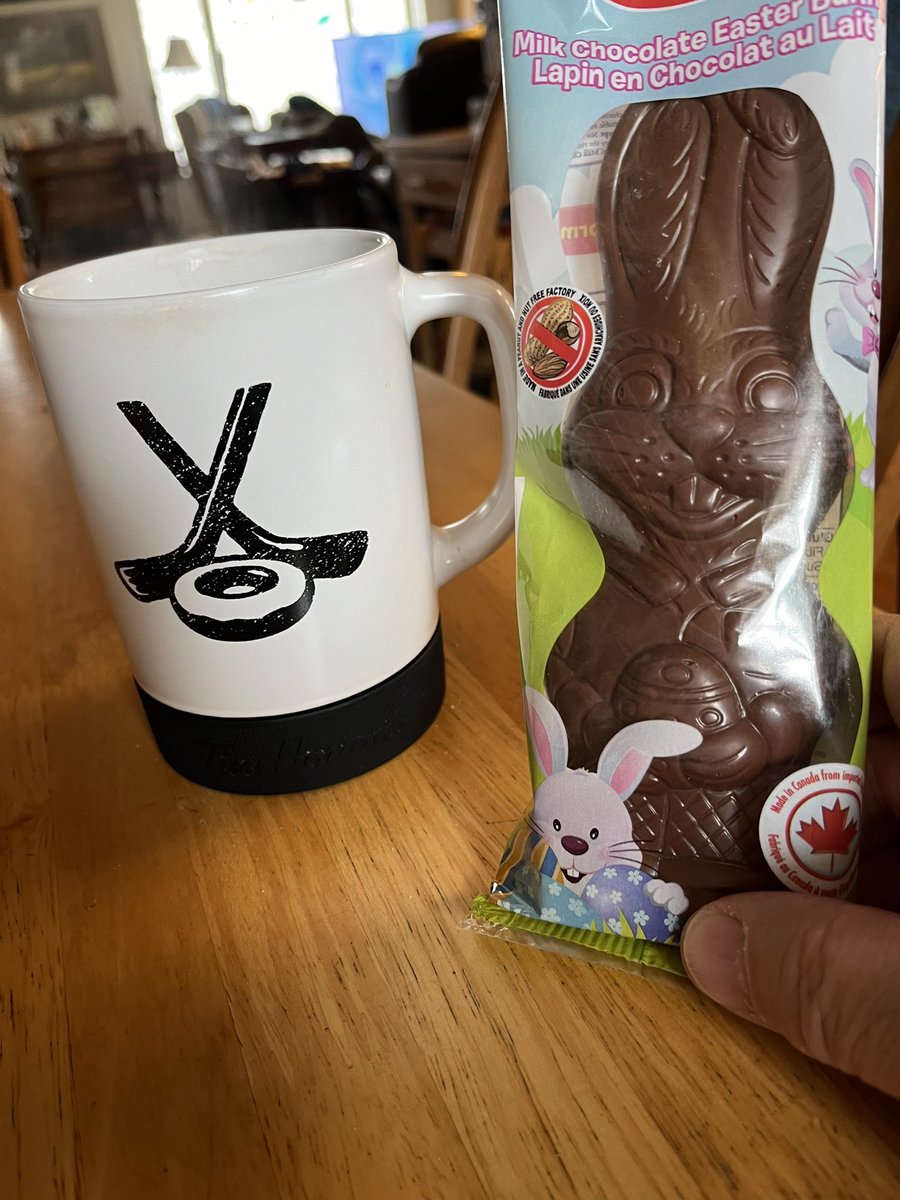In honour of Good Friday it’s a bunny with my coffee instead of Irish Cream. (Maybe just the ears?)