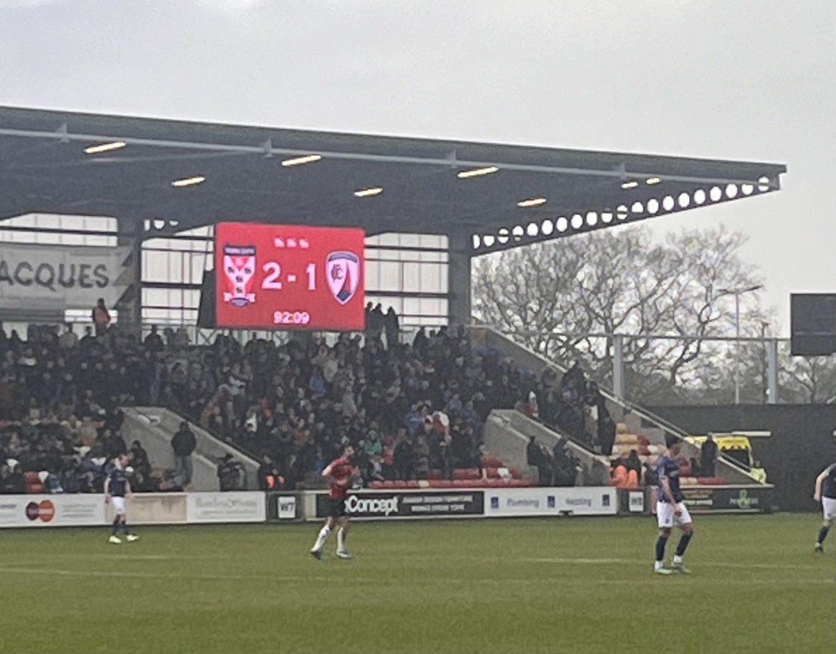 What a win that is for ⁦<a href="/YorkCityFC/">York City FC</a>⁩ against the runaway league winners ! Safety beckons 🤞