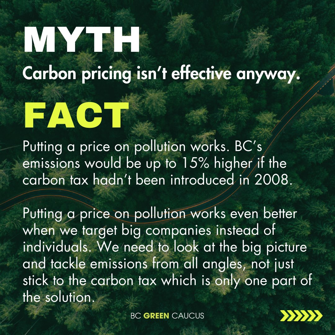 And it works! The carbon tax has reduced the emissions that cause climate change. The repercussions of climate change are much more expensive than the carbon tax.